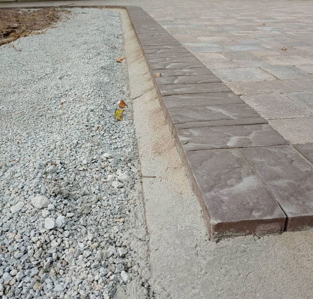 perma edge finished paver patio paver edging